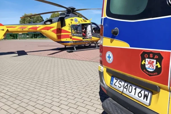 Młodzieżowa Drużyna Pożarnicza z Białogardu szkoli się na strzelnicy